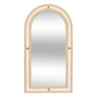 espejo de arco anahi ratan marron 87x47cm
