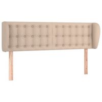 cabecero de cuero sintetico color capuchino 147x23x7888 cm