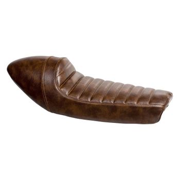 Asiento completo universal para moto Cafe Racer marrón oscuro