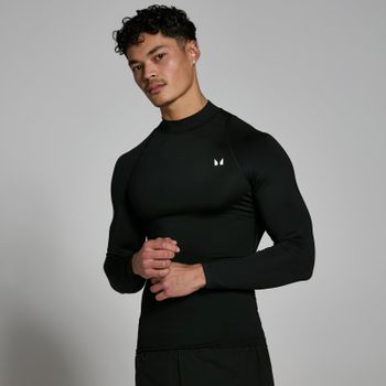 Camiseta interior de entrenamiento de manga larga y cuello alto para hombre de MP - Negro - S