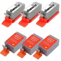 compatible multipack canon pixma ip90 printer ink cartridges 6 pack -8190a002