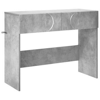 Mesa Consola Gris Hormigón 96,5 X 38 X 75 Cm Vidaxl