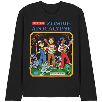 Steven Rhodes Camiseta manga larga My First Zombie Apocalypse para mujer