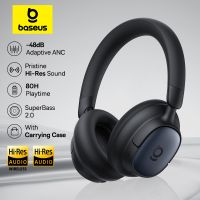 baseus bowie mh1 anc auriculares inalambricos 48db auriculares hibridos adaptables con cancelacion de ruido 80h de reproduccion audio de alta resolucion ldac auriculares