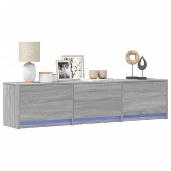 Mueble De Tv | Mueble De Salón | Gabinete De Tv Gris Sonoma 165 X 34 X 40 Cm Madera De Ingeniería