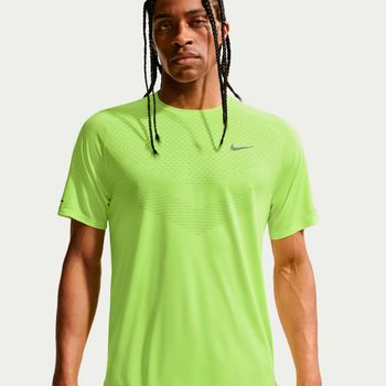 Nike Stride  Camiseta de running Hombres - amarillo neón, plateado