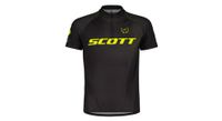 maillot de manga corta scott rc pro junior negro amarillo fluorescente