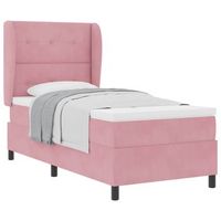 cama tapizada 203x80x128 cm  - rosa