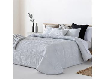 Edredón cati jacquard de hojas para invierno templado sandeco