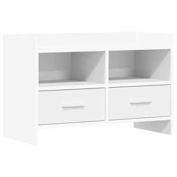 Mueble De Tv 71,5 X 33 X 47 Cm Blanco Madera De Ingeniería Vidaxl