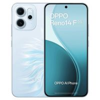 smartphone oppo reno14 f 5g 8gb 256gb 657 amoled 50mp ip69 carga rapida 45w opal blue