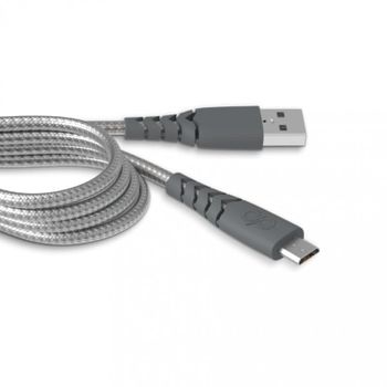Force Power Cable de Carga MicroUSB 2.1A 2m Negro