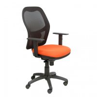 piqueras y crespo jorquera silla malla negra asiento bali naranja