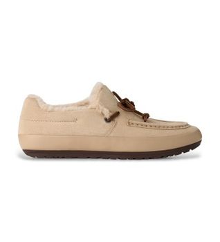UGG para mujer. 1181470 Zapatillas de piel Quill Slip-On beige (38), Plano, Ante, Ninguno, Casual