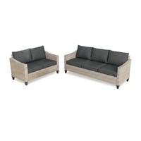 conjunto de exterior sanstar sofa 32 en ratan pe muebles de jardin y terraza negro