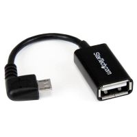 cable adaptador startech micro usb a usb otg angulo derecho 12 cm