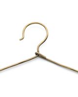 percha de laton en dorado 34x16x05 cm