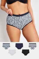 yours juego 5 bragas algodon grises leopardo