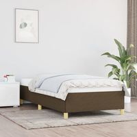 cama individual  cama para adultos  estructura de cama de tela marron 90x190 cm cfw477347