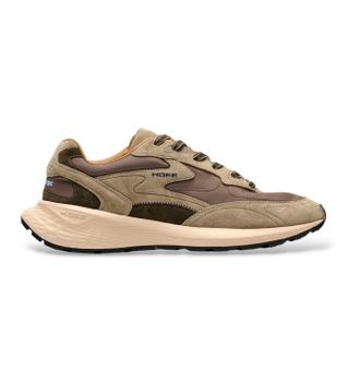 HOFF para hombre. 22635407 Zapatillas de Piel City Mkii marrón verdoso (46), Plano, Cordones, Casual