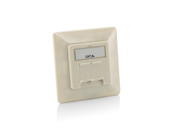 KIT 5 UNIDADES ROSETA CAT6A EMPOTRAR BLANCO PERLA REF. 125775