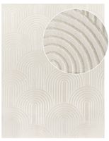 alfombra de piel lelystar crema 200x280 cm