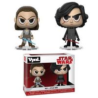 estatuilla funko vynl star wars rey y kylo