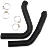 protector termico del tubo de escape harley-davidson softail 00-17 negro