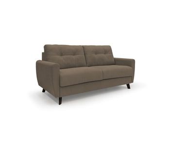 Callisto sofá cama convertible de tela suave e impermeable 188 cm (mat. 140x197) marrón