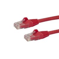 cable de red startech cat6 utp de 10 metros rojo con conectores rj45