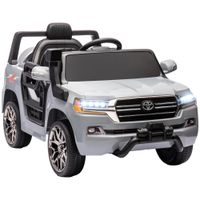 aiyaplay coche electrico infantil 12v 3 velocidades control remoto para 3 anos gris   aosom espana