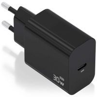 aisens gan30w cargador usb-c pd30 pps qc30 1xusb-c negro
