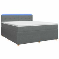 cama tapizada 160x200x1005 cm tejido - gris