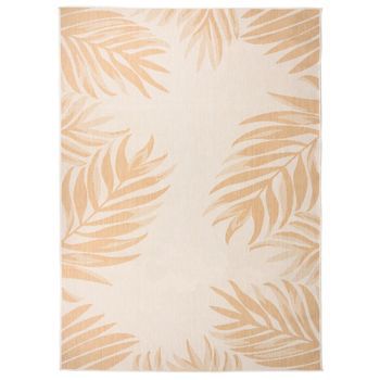 Alfombra De Exterior Tejido Plano Estampado De Hoja 200x280 Cm Vidaxl