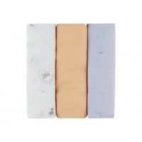 juego de panales de muselina 3 uds 75x75 cm seally me