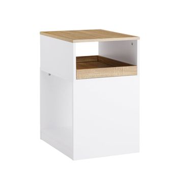 Organizador de escritorio móvil con 1 cajón extraíble