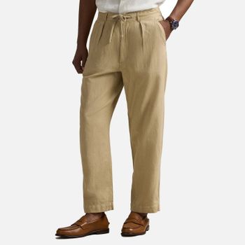 Polo Ralph Lauren Pleated Prepster Linen-Blend Pants - M