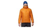chaqueta de plumon para hombre mountain equipment earthrise naranja con capucha