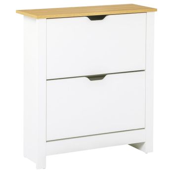 Mueble zapatero 72x26x80 cm blanco