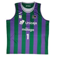 camiseta dylan osetkowski unicaja malaga primera equipacion liga endesa 2025 joma