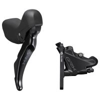 shimano grx st-rx400 2x10 sti lever with rx400 caliper - left leverrear brake