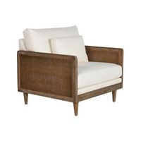 sillon ratan poliester 93x86x88 marron