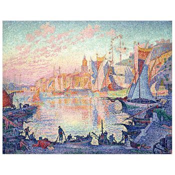 Legendarte - Cuadro Lienzo, Impresión Digital - El Puerto De Saint Tropez - Paul Signac - Decoración Pared Cm. 50x60