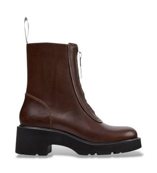 Camper para mujer. K400776-010 Botines de piel Milah marrón (42), 5 a 8cm, Ninguno, Clásico