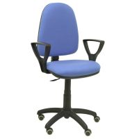 piqueras y crespo ayna bali silla de oficina brazos fijos ruedas parque azul claro