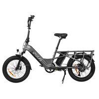 bicicleta electrica pixar plus7 neumaticos anchos de 20r para ciudad y todoterreno gris