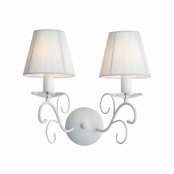 Aplique de pared perla (2 luces)