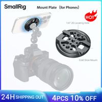 placa de montaje de telefono magnetica smallrig para iphone con zapata fria para dji mic 2 para telefono inteligente transmision en vivo selfies monitor de camara