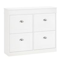 mueble zapatero 98x24x83 cm blanco