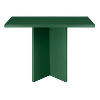 mesa de comedor cuadrada tablero laminado 3cm verde cedar 100xm